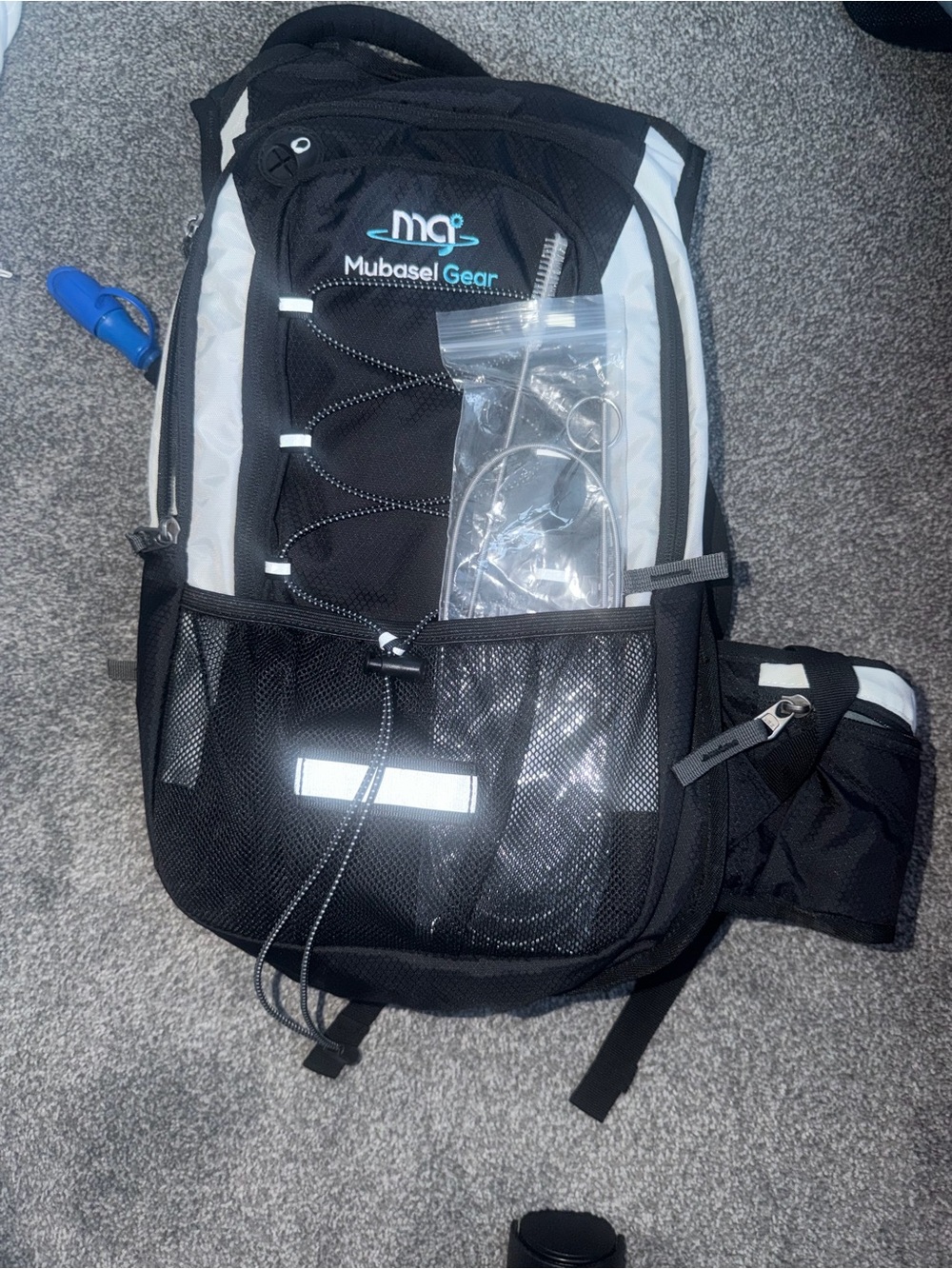 Mubasel Gear Black Hydration Backpack